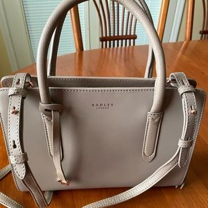 Radley taupe satchel bag